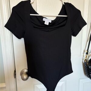 House of Harlow square neck body suit